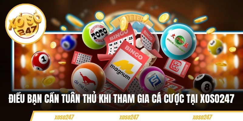 Điều bạn cần tuân thủ khi tham gia cá cược tại Xoso247