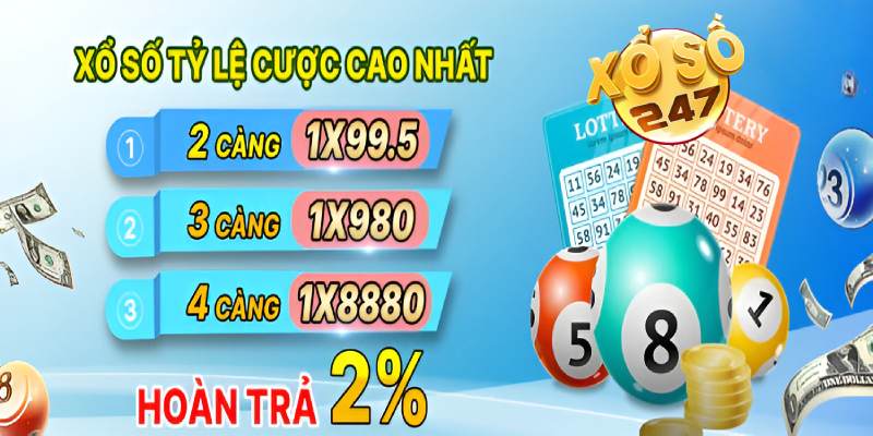 Lô 4 số đem lại tỷ lệ thưởng hấp dẫn 1 ăn 8888