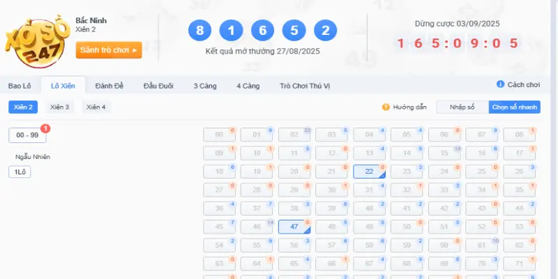 Tỷ lệ thưởng lô xiên 2 miền Nam hơn miền Bắc